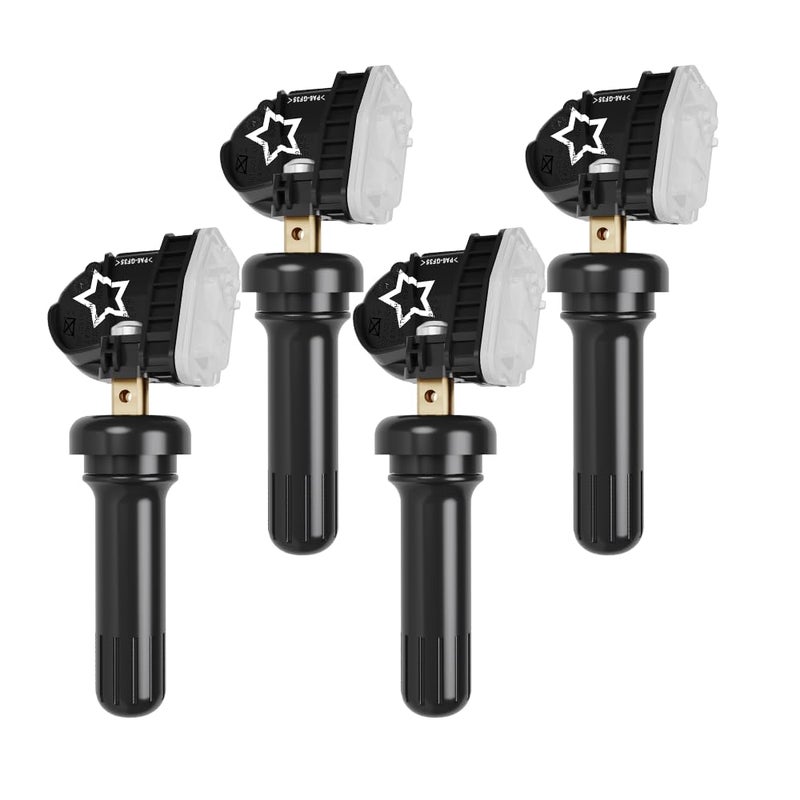 Jsueng TPMS Sensor GM, Tire Pressure Monitoring System Sensor TPMS for Buick Chevy Silverado Cadillac GMC Hummer Saab Saturn, 315mhz Tire Sensor Replaces 13598771 13598772 13586335 13581558 4-Pack - Image 1